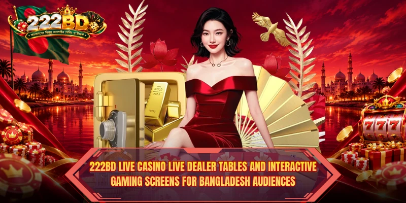222BD Live Casino live dealer tables and interactive gaming screens for Bangladesh audiences