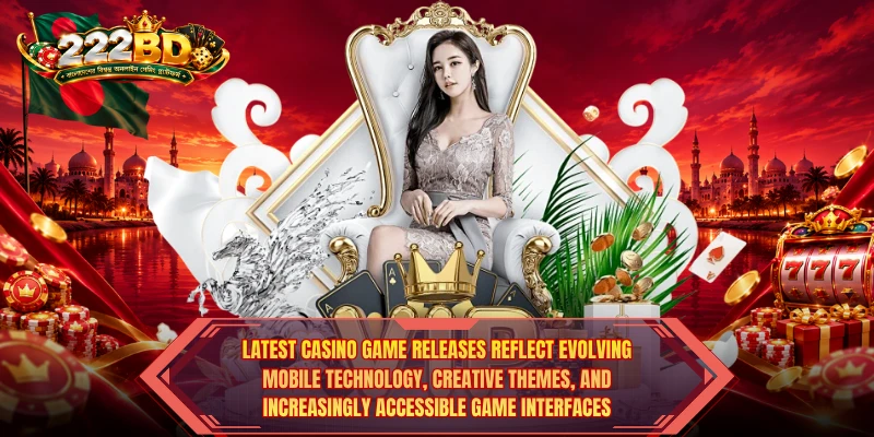 Latest Casino Game Releases reflect evolving mobile technology, creative themes, and increasingly accessible game interfaces.