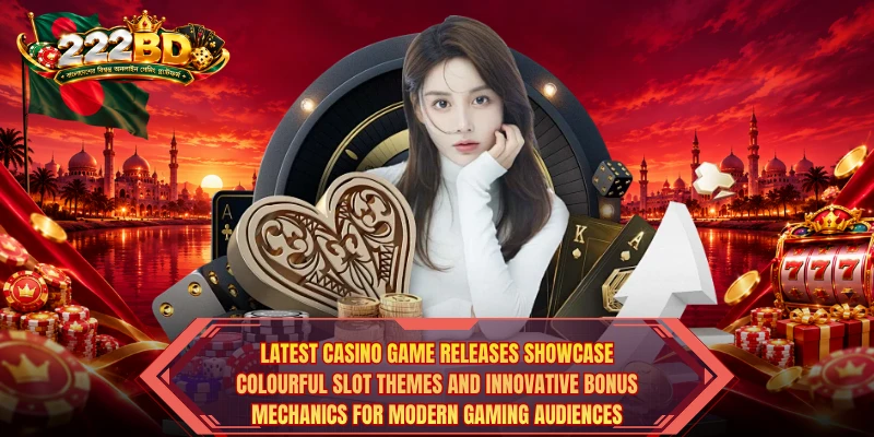 Latest Casino Game Releases showcase colourful slot themes and innovative bonus mechanics for modern gaming audiences.