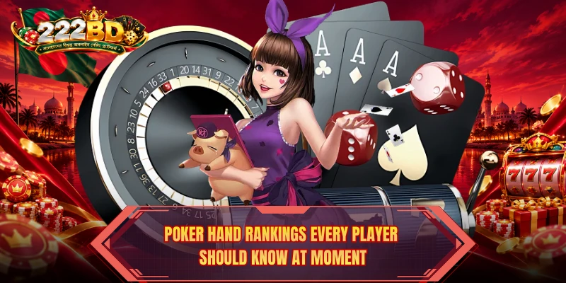 Poker hand rankings every player should know at moment