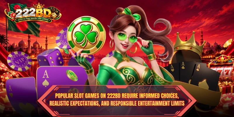 Popular Slot Games on 222BD require informed choices, realistic expectations, and responsible entertainment limits.