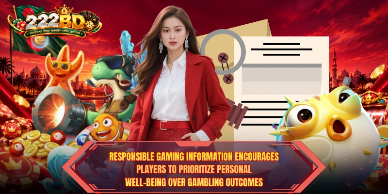 Responsible Gaming Information encourages players to prioritize personal well-being over gambling outcomes.